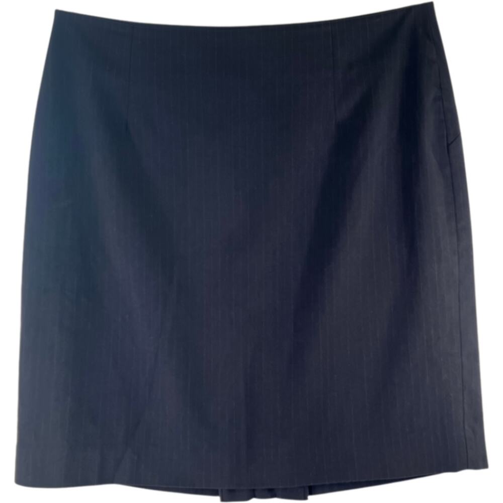 Banana Republic Navy Pinstripe Lined Pencil Skirt Size M